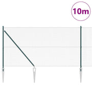 Vidaxl gelast draadhek met grondpennen 10 x 1 m pvc-gecoate staal mesh - afbeelding 3