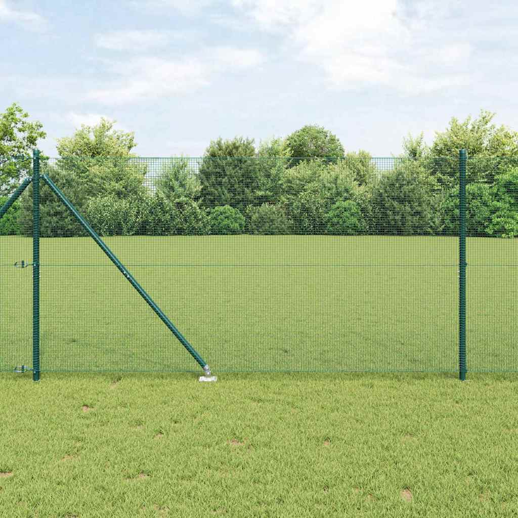 Vidaxl gelast draadhek met grondpennen 10 x 1,4 m pvc-gecoate staal