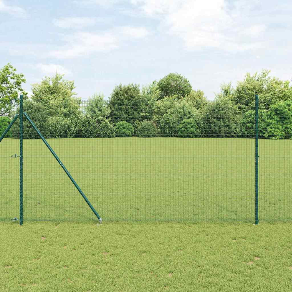 Vidaxl gelast draadhek met grondpennen 10 x 1,4 m pvc-gecoate staal