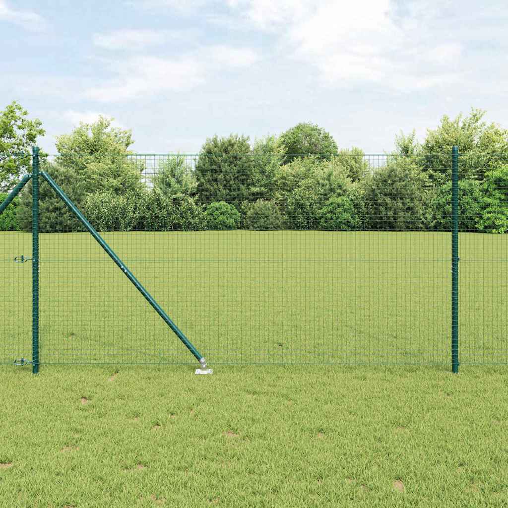 Vidaxl gelast draadhek met grondpennen 10 x 1,4 m pvc-gecoate staal