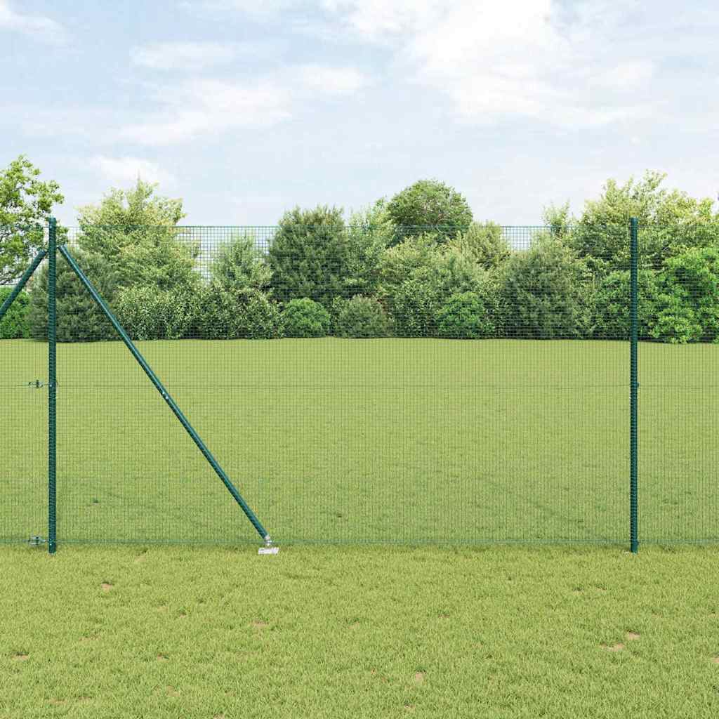 Vidaxl gelast draadhek met grondpennen 10 x 1,5 m pvc-gecoate staal