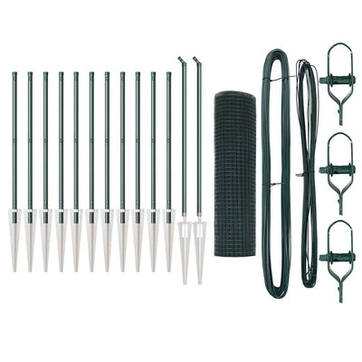 Vidaxl afrasteringspaal groen 25 x 0,4 m (19 x 19 mm gaas)