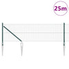 Vidaxl afrasteringspaal groen 25 x 0,4 m (19 x 19 mm gaas)