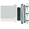 Vidaxl afrasteringspaal groen 25 x 0,6 m (12 x 12 mm gaas)