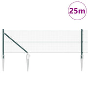 Vidaxl gelast draadhek met grondpennen 25 x 0,6 m pvc-gecoate staal - afbeelding 3