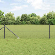 Vidaxl gelast draadhek met grondpennen 10 x 0,5 m pvc-gecoate staal - afbeelding 1