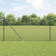 Vidaxl gelast draadhek met grondpennen 10 x 1 m pvc-gecoate staal mesh