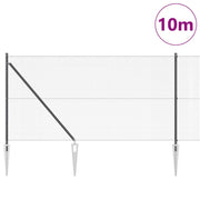 Vidaxl gelast draadhek met grondpennen 10 x 1 m pvc-gecoate staal mesh - afbeelding 3