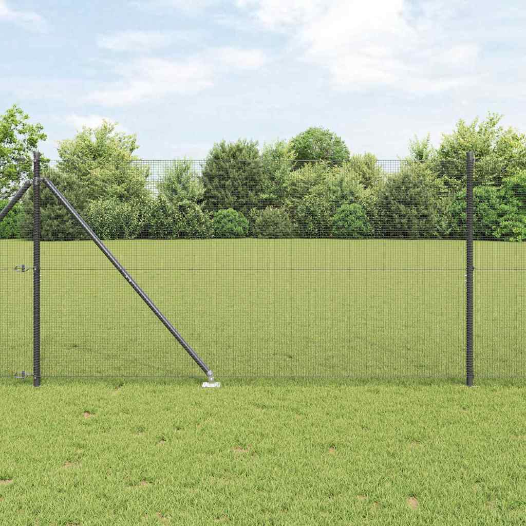Vidaxl afrasteringspaal grijs 10 x 1,2 m (12 x 12 mm gaas)