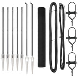 Vidaxl afrasteringspaal grijs 10 x 1,2 m (12 x 12 mm gaas) - afbeelding 2