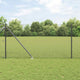 Vidaxl gelast draadhek met grondpennen 10 x 1,2 m pvc-gecoate staal