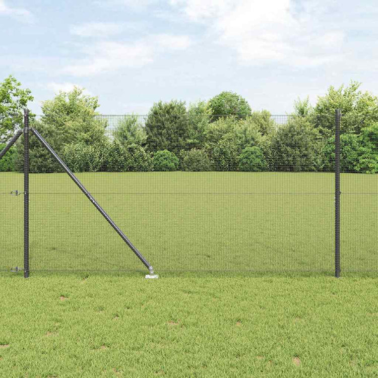 Vidaxl gelast draadhek met grondpennen 10 x 1,4 m pvc-gecoate staal