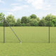 Vidaxl gelast draadhek met grondpennen 12 x 1,5 m pvc-gecoate staal
