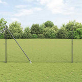 Vidaxl afrasteringspaal grijs 10 x 1,6 m (25 x 25 mm gaas) - afbeelding 1