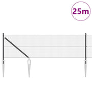Vidaxl gelast draadhek met grondpennen 25 x 0,5 m pvc-gecoate staal - afbeelding 3
