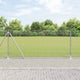 Vidaxl gelast draadhek met betonnen voetstuk 10 x 0,8 m zilver mesh