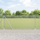 Vidaxl gelast draadhek met betonnen voetstuk 10 x 1 m zilver mesh