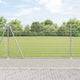 Vidaxl gelast draadhek met betonnen voetstuk 10 x 1,2 m zilver mesh