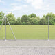 Vidaxl gelast draadhek met betonnen voetstuk 10 x 1,2 m zilver mesh