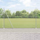 Vidaxl gelast draadhek met betonnen voetstuk 10 x 1,4 m zilver mesh