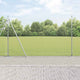 Vidaxl gelast draadhek met betonnen voetstuk 10 x 1,4 m zilver mesh
