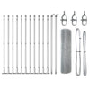 Vidaxl afrasteringspaal zilver 25 x 0,4 m (19 x 19 mm gaas) staal