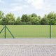 Vidaxl gelast draadhek met betonnen voetstuk 10 x 0,6 m groen mesh