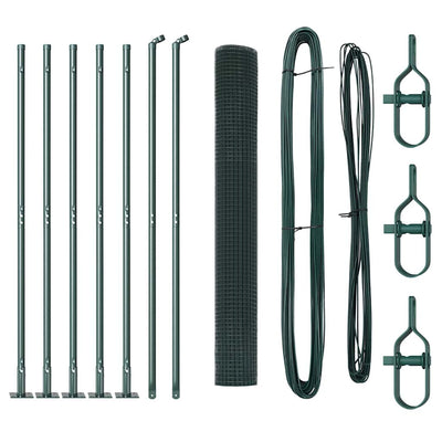 Vidaxl afrasteringspaal groen 10 x 1,2 m (19 x 19 mm gaas)