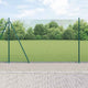 Vidaxl gelast draadhek met betonnen voetstuk 10 x 1,4 m groen mesh