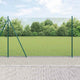 Vidaxl gelast draadhek met betonnen voetstuk 10 x 1,6 m groen mesh