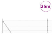Vidaxl gelast draadhek met betonnen voetstuk 25 x 0,4 m groen mesh - afbeelding 3