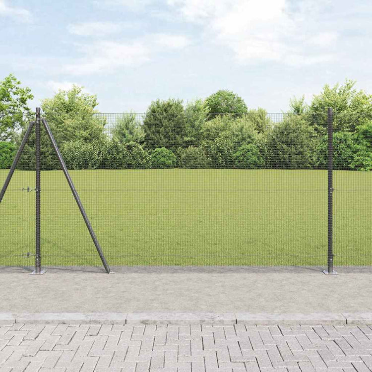 Vidaxl afrasteringspaal grijs 10 x 1,2 m (12 x 12 mm gaas)