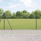 Vidaxl gelast draadhek met betonnen voetstuk 10 x 1,2 m grijs mesh - afbeelding 1