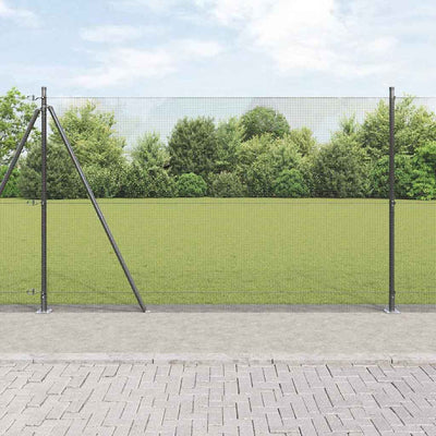 Vidaxl afrasteringspaal grijs 10 x 1,4 m (12 x 12 mm gaas)