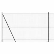Vidaxl gelast draadhek met betonnen voetstuk 10 x 1,5 m grijs mesh - afbeelding 2