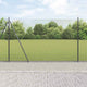 Vidaxl gelast draadhek met betonnen voetstuk 10 x 1,6 m grijs mesh