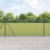 Vidaxl afrasteringspaal grijs 25 x 1 m (12 x 12 mm gaas) staal