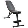 Vidaxl gewichtbank zwart 131 x 41 x 110 cm gepoedercoat staal