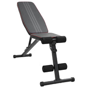 Vidaxl gewichtbank zwart 131 x 41 x 110 cm gepoedercoat staal - afbeelding 1