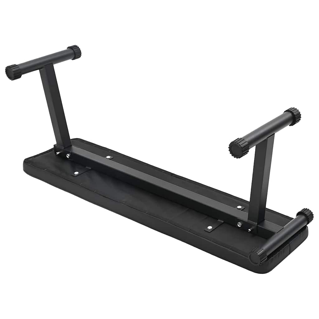 Vidaxl gewicht bank zwart 108 x 27 x 41 cm gepoedercoat staal