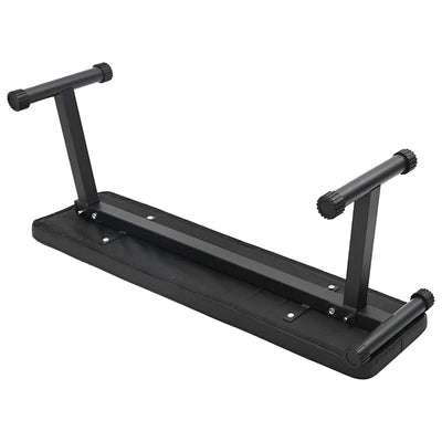 Vidaxl gewicht bank zwart 108 x 27 x 41 cm gepoedercoat staal