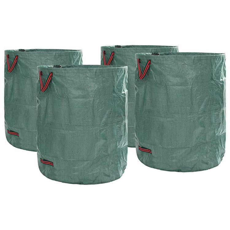 Vidaxl tuinafvalzakken 4 st 500 l groen polypropyleen