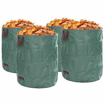 Vidaxl tuinafvalzakken 4 st 500 l groen polypropyleen