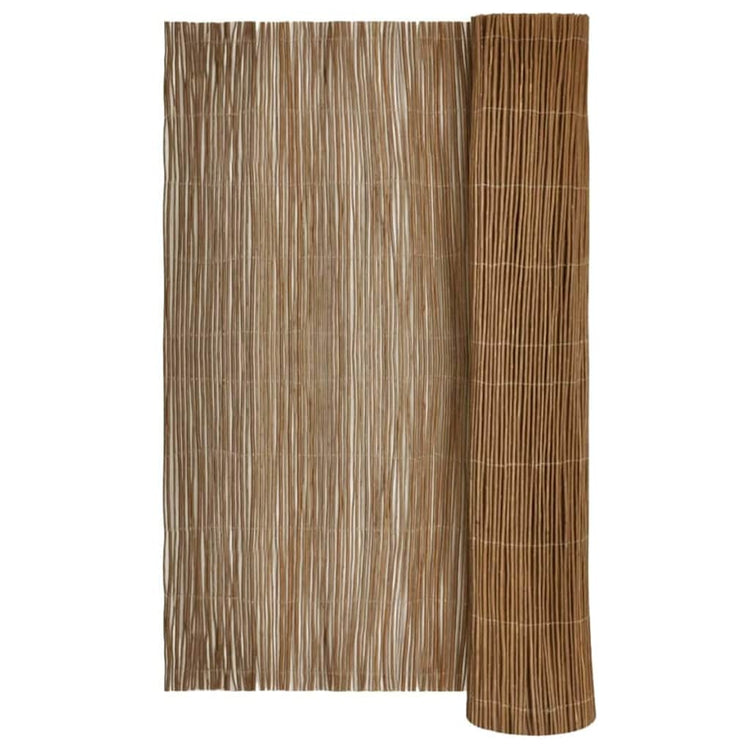 Vidaxl wilgen schutting 140 x 500 cm wilg naturel