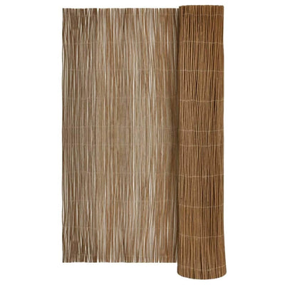 Vidaxl wilgen schutting 170 x 500 cm wilg naturel