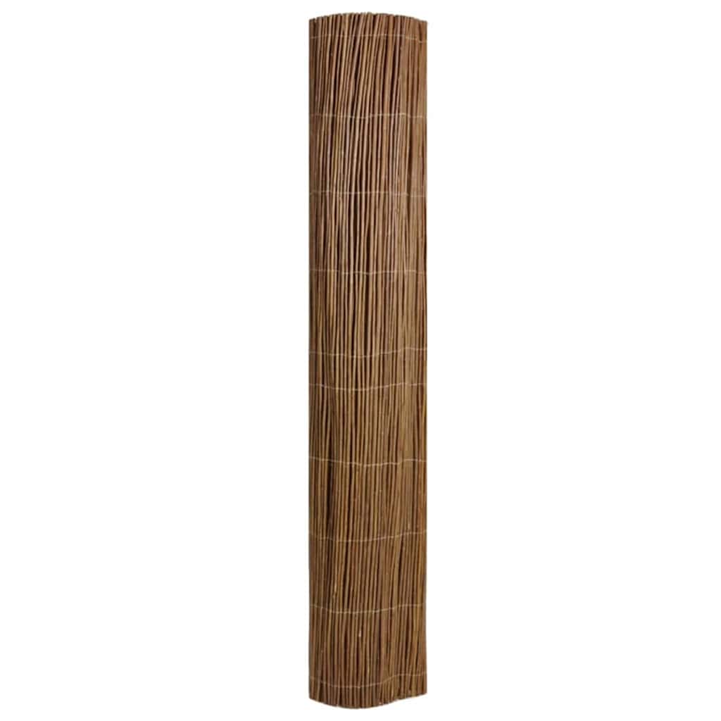 Vidaxl wilgen schutting naturel 170 x 500 cm wilg
