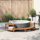 Vidaxl hottub omgeving half-rond massief acaciahout bruin