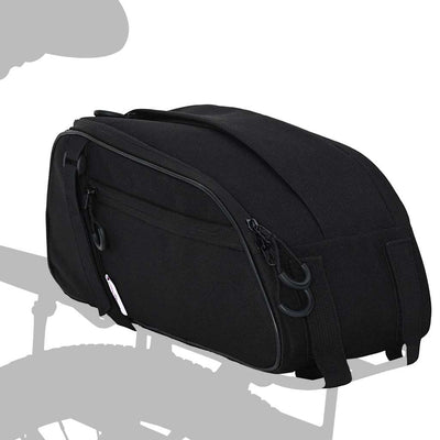 Vidaxl fietstas zwart 38 x 16 x 16 cm polyester