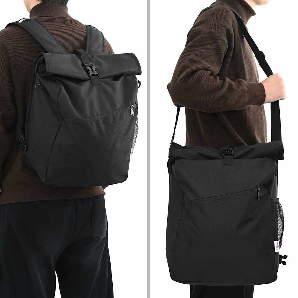 Vidaxl fietstas zwart 33 x 16 x 60 cm polyester