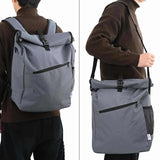 Vidaxl fietstas grijs 33 x 16 x 60 cm polyester - afbeelding 2